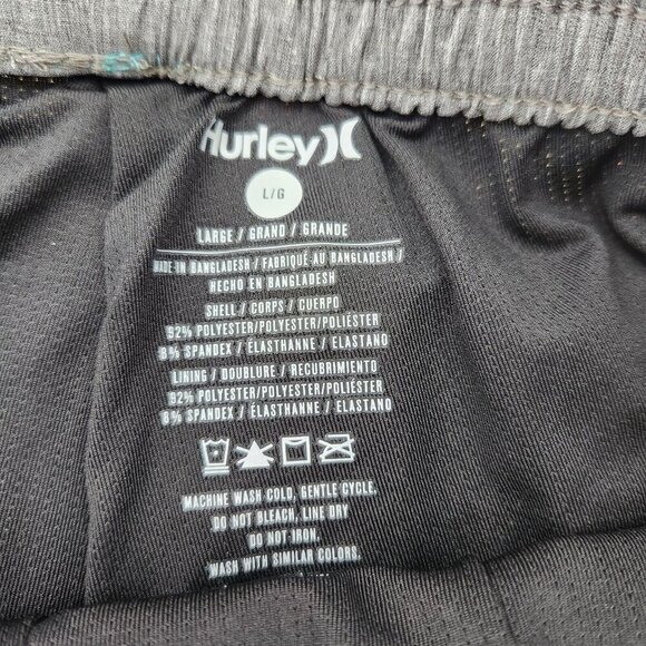 Hurley Volley Swim Shorts Size Large Tropical Mist Comfort Liner 4-Way Stretch - Picture 2 of 4
